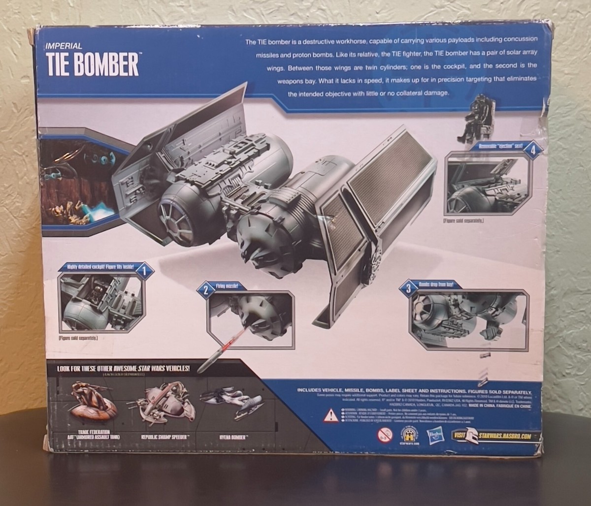 スターウォーズ Hasbroハズブロ　TIE BOMBER　タイボマー　未開封 Star Wars Power of the Jedi TIE Bomber unboxing and review