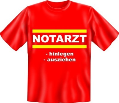 T-Shirt Fun Shirt Doktor Notarzt hinlegen ausziehen S - XXXL