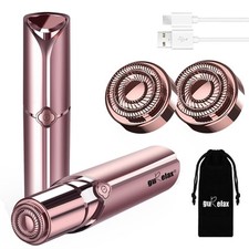 Electric Facial Hair Remover for Women Painless, Rechargeable 2 Heads