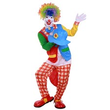 Creative Carnival Clown Costume Halloween Masquerade Adult Clown Outfit Party