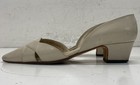 Silvia Fiorentina Beige Leather Heel Pumps Women's Sz 6M — photo 1