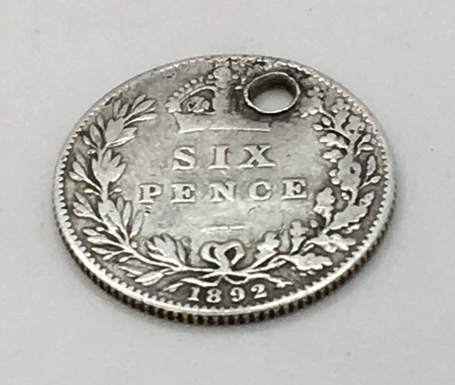1892 Victoria Sixpence — photo from the most recent tracked eBay sale