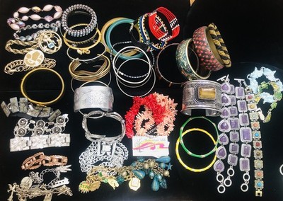 Vintage & Now Bracelet,Some Stamp Coach,MFA,Monet,lisner,E.A.Day,Sergio USA,45+