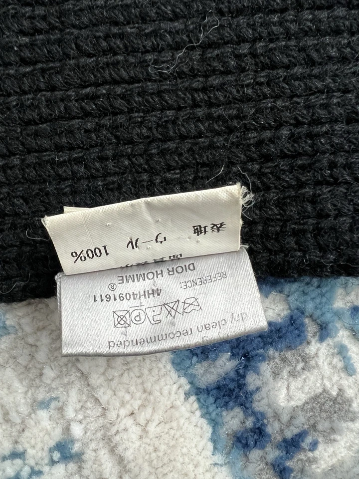 Dior Homme AW04 “VOTC” Long Fringe Scarf by Hedi Slimane – Rare Collector Piece - Image 3 of 4