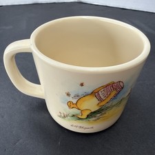 Vintage Disney Winnie the Pooh Kids Cup Mug Selandia Melamine Plastic 1990s