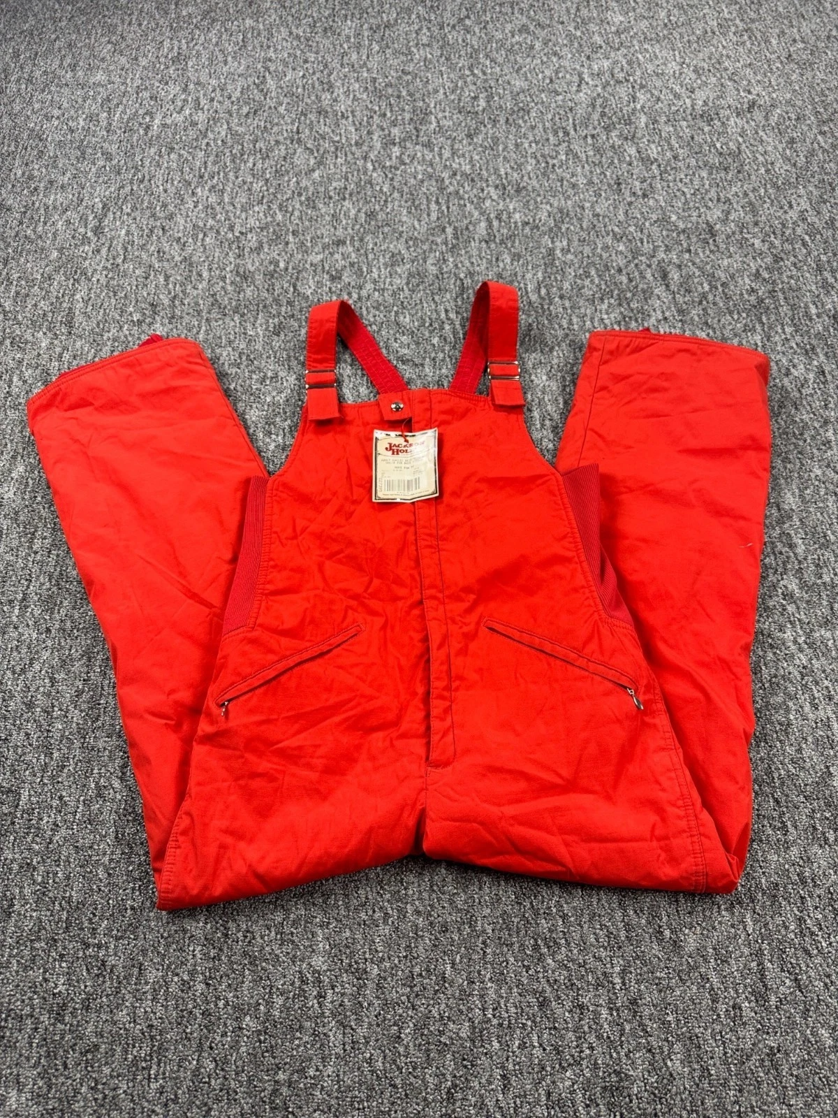 Vtg Ski Overalls Adult Medium Serac Jackson Hole Insolated Bib Snow Pants NWD