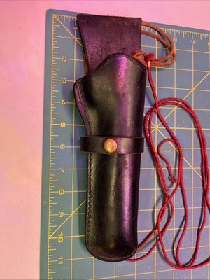 VINTAGE BUCHEIMER CLARK - Rebel B91 Black LEATHER HOLSTER L A Calif.
