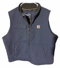 Carhartt Super Dux Rain Defender Men's Blue Lined Full Zip Vest XL