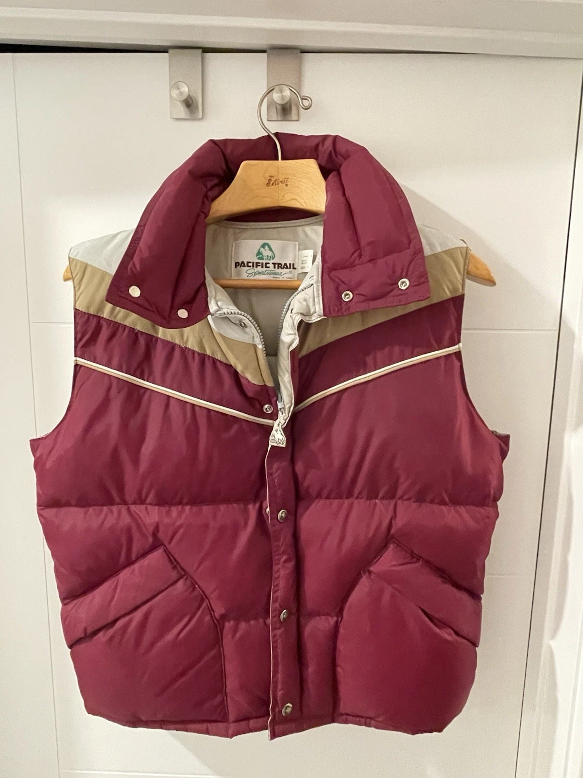 Pacific Trail Men's L Vintage Down Vest Retro Out wear Hiking Gorpcore Outdoors