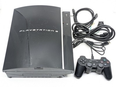 Sony PlayStation 3 PS3 First Black Model CECHA00 60GB Console GAME 