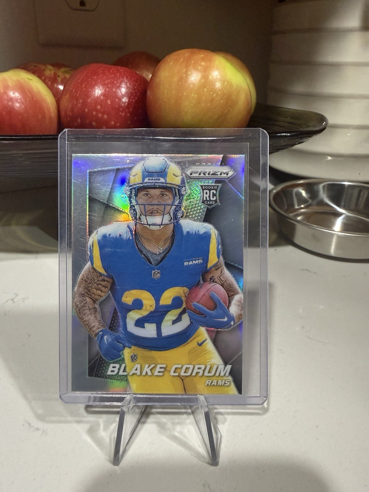 2024 Panini Prizm - Prizm Flashback Rookie Blake Corum #9 Silver Prizm (RC)