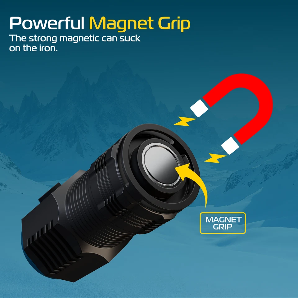 Linterna LED Ultrahell 2000 Lúmenes - Linterna Antorcha Aluminio e Impermeable - Imagen 2 de 4