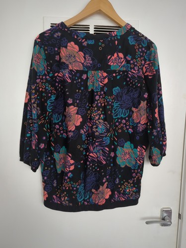 Fatface 3/4 Sleeve Lightweight Top Womens Size 12 - Picture 5 of 6