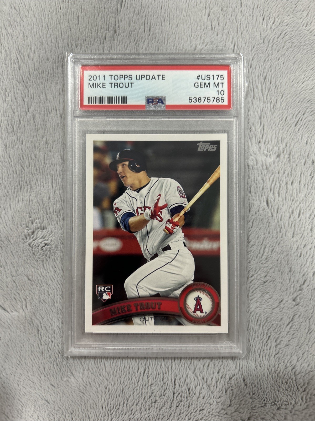 2011 Topps Update Rookie Mike Trout US175 PSA 10
