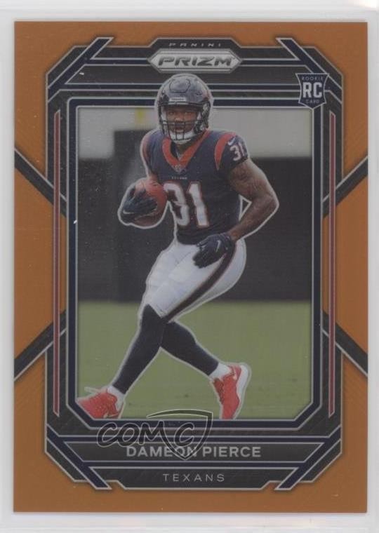 2022 Panini Prizm Rookies Orange Prizm 36/249 Dameon Pierce #322 Rookie RC o8g