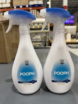 pooph pet odor eliminator spray 20 oz - 6 pack case (sealed)