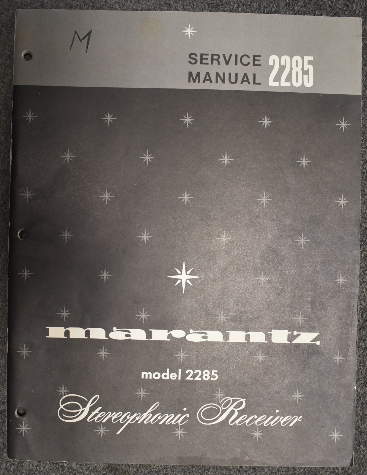 Marantz model 2285 Stereophonic Receiver Original Service Manual
