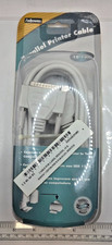FELLOWES 10' PARALLEL PRINTER CABLE DB25M/CEN36M CONNECTORS, 0208J