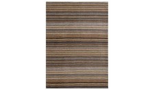 Homemaker Connor Skinny Stripe Natural Wool Cut Pile Rug