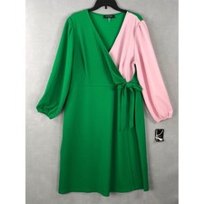 Kasper Women's Size Large Faux Wrap Dress NEW