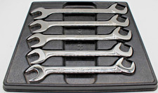 Snap On Metric 4 Way Angle Head Open End Wrenches 18mm-19mm-21mm-22mm-24mm 5pc