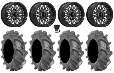 MSA Bolo Beadlock 18'' Wheels Black 33'' BKT AT 171 Tires Textron Wildcat XX
