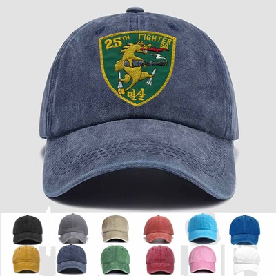 Customized Personalization Embroidered USAF 25th FIGHTER SQUADRON, Trucker Hat