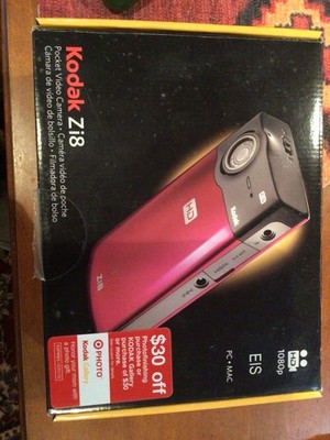 Kodak Zi8 Pocket Video Camera Black - NEARLY NEW IN ORIGINAL PACKAGE