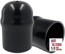 21811 Trailer Hitch Ball Cover, Waterproof Heavy Duty Rubber Black-2Pack