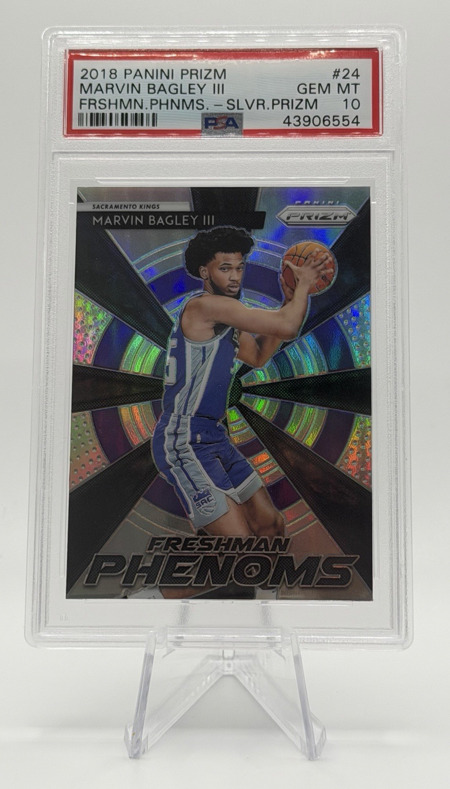 PSA 10 2018 Marvin Bagley Panini Prizm Freshman Phenoms Silver Rookie RC