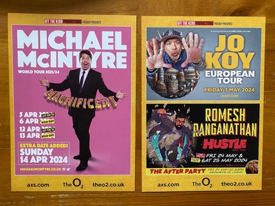 2 Michael McIntyre Macnificent Tour 2024 Original Werbe Theater Flyer A5