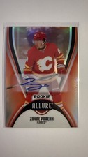 Upper Deck 2025-26 Allure Red Rainbow Auto Rookie Zayne Parekh #102 Flames