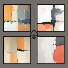 Set 4 Realistic Digital Wall Art Print Modern Home Decor Printable Instant #66