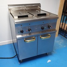 Hobart HEF77 Twin Tank Commercial Deep Fat Fryer 3 Phase Freestanding