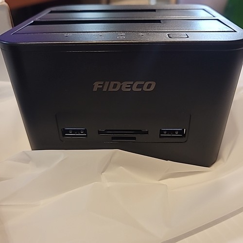 Fideco USB 3.0 Dual Bay HDD Dockingstation für 2,5"-3,5" SATA HD + SSD - NEU - Bild 3 von 6