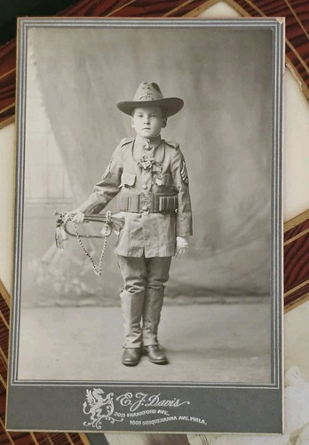Antique Cabinet Card Photo Album Altoona PA Post-Mortem & Child Soldier Costume - Picture 14 of 22