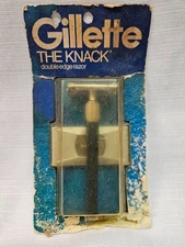 Vintage Gillette Knack double edge safety razor with blades-New