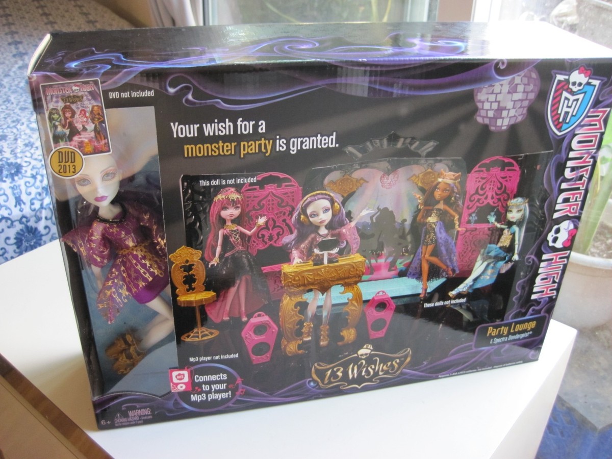 2013 Monster High 13 Wishes Spectra Vondergeist & Party Lounge