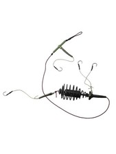 Black Fishing Bait Cage Line Group High Carbon Steel Inline Feeder Hook