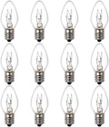 Salphines 15 Watt Himalayan Salt Lamp Bulbs, 12Pack Dimmable Night Light Bulbs w
