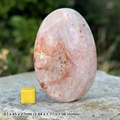 Hämatoidquarz Kiesel Madagaskar Naturquarz mit Hämatiteinschlüssen