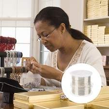 Flexible Plated Silver Copper Wire for Bracelet Beading and DIY Jewelry Making