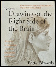 The New DRAWING ON THE RIGHT SIDE OF THE BRAIN by Betty Edwards 1999 Paperback