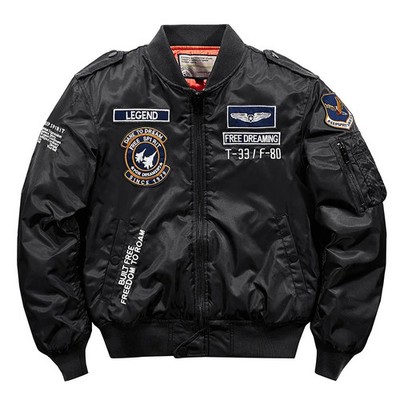 MA-1 Bomber Jacke Fliegerjacke Baseball Pilotenjacke Baseballjacke Air Force