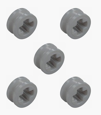 5 New LEGO Technic Medium Stone Grey 1/2 Small Bushing round axle spacer stopper
