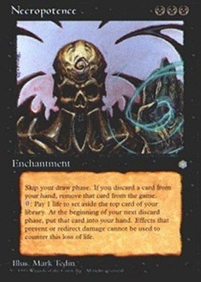 MTG: 1x Necropotence magic cards ice age NM-Mint