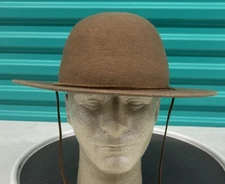 Tilley Hat M Wool Felt Ear Flaps Canada Warm Nice Rawhide Strap Brown 