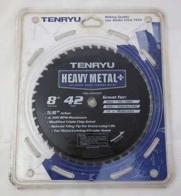 Tenryu Heavy Metal Plus Saw Blade - 8 Inch Diameter - For Ferrous Metals - New