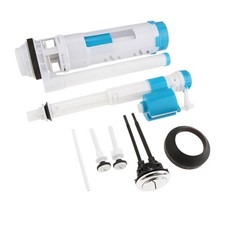 Sistema de descarga de inodoro ajustable de 28 cm Kit de descarga de doble empuje Piezas de cisterna de inodoros