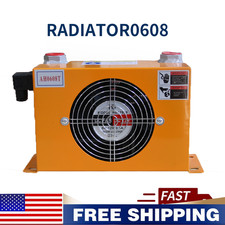 NEW DC12V Hydraulic Oil Cooler AH0608T(Air-Cooled Radiator)|60L/min